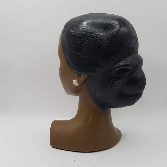 Vintage MCM Marwal 1950’s Hawaiian Girl Chalkware Bust Hula Polynesian - Picture 13 of 16